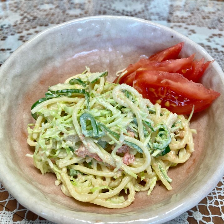 お弁当にも!残ったパスタでお手軽☆スパゲティサラダ